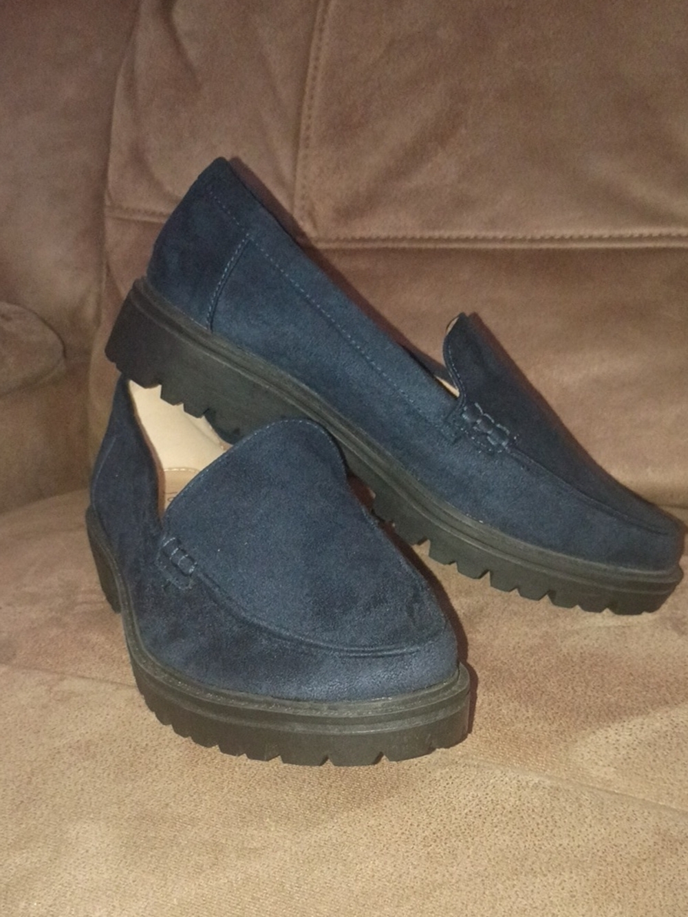 Journee Womens Erika Slip On Loafers Size 8